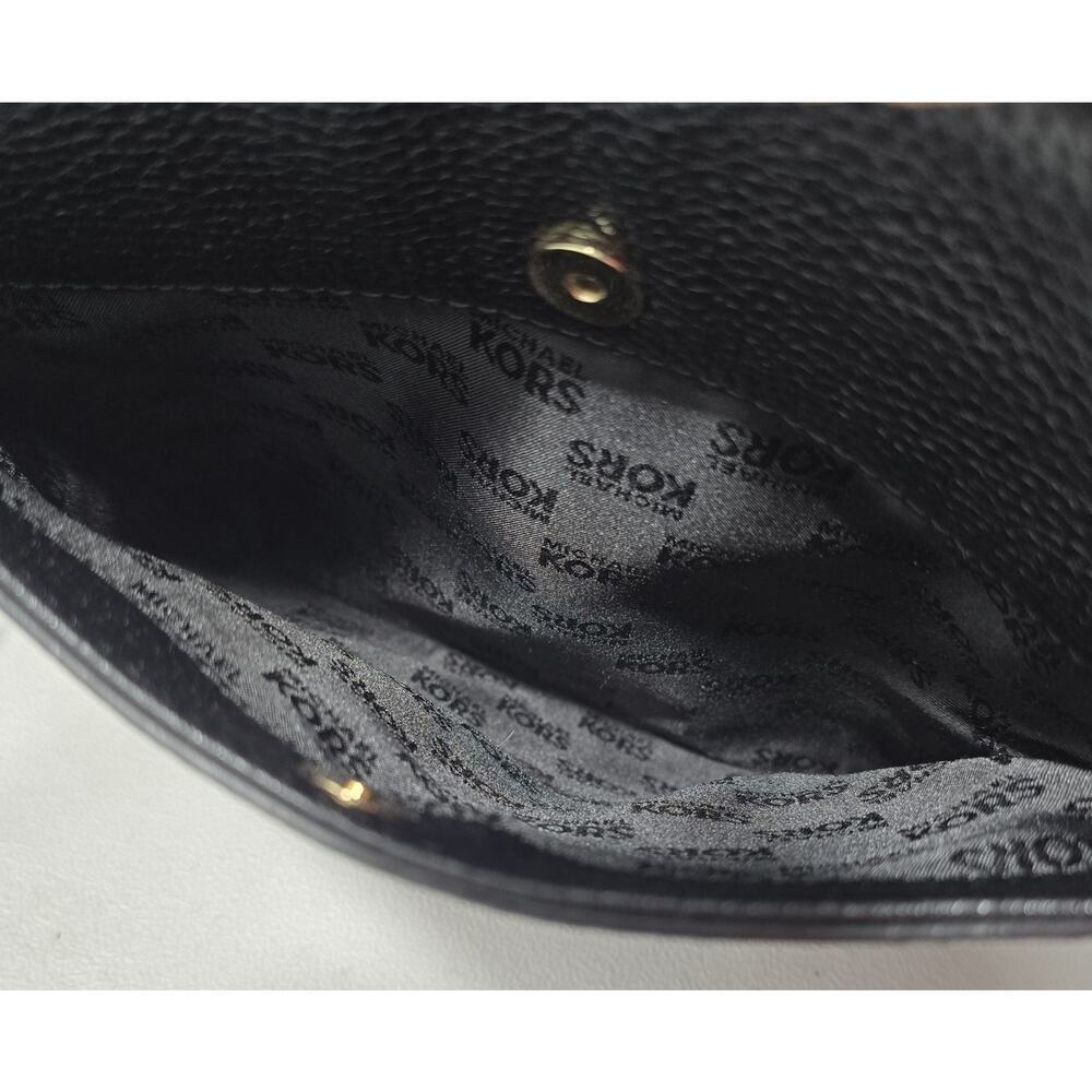 Michael Kors Jet Set Messenger Bag Black Leather Crossbody - Picture 13 of 13